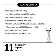 Load image into Gallery viewer, Smart Ass 2022 Day-to-Day Calendar: The Who, What, or Where Am I? Quiz Calendar
