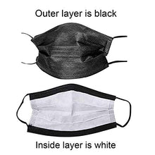 Load image into Gallery viewer, Wecolor 100 PCS Disposable 3 Ply Earloop Face Masks, Suitable for Home, School, Office and Outdoors (Black)
