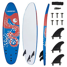 Load image into Gallery viewer, KINTNESS Surfboard with Eps Core and Fins Ellipse Top Longboard Suitable for Adults Outdoor Entertainment Blue