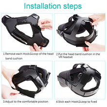 Load image into Gallery viewer, Orzero Head Cushion Compatible for Meta Quest, Oculus Quest VR Headset (Only Fits for Quest 1st Gen), Comfortable Protective Strap Headband (Black)