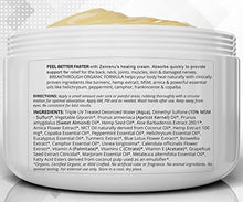 Load image into Gallery viewer, Organic Hemp Cream Large (4 oz) Value Size by ZenRenu - MSM Turmeric Arnica - Made in USA Premium Hemp Oil