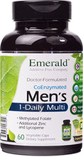 Load image into Gallery viewer, Men's 1-Daily Multi - Complete Daily Multivitamin with CoEnzymes, Extra Zinc & Lycopene - Supports Healthy Prostate, Energy Boost, Bone Strength, & More - Emerald Labs - 60 Vegetable Capsules