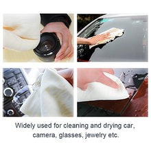 Load image into Gallery viewer, Natural Chamois Cloth for Car Drying Leather Drying Towel Natural Shammy Towel Real Leather Washing Cloth Cleaning Towel Car Wipes - 35'' x 23.6'' Chamois Car Wash Cloth Accessory