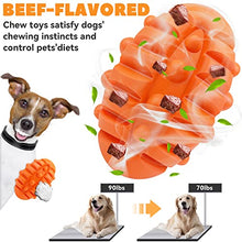 Load image into Gallery viewer, Dog Squeaky Ball Toys for Aggressive chewers,Durable Dog Balls for Teeth Cleaning Interactive Dog Chew Toys,Natural Rubber Bounce Dog Toys and Outdoors Training Dog Games for S/M/L Dog Toys(Orange)