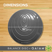 Load image into Gallery viewer, Gaiam Balance Disc Wobble Cushion Stability Core Trainer For Home Or Office Desk Chair & Kids Alternative Classroom Sensory Wiggle Seat