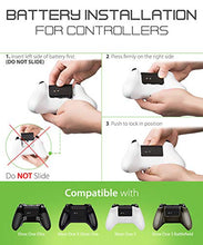 Load image into Gallery viewer, Fosmon Dual Controller Charger Compatible with Xbox One/One X/One S Elite Controllers, (Two Slot) High Speed Docking Charging Station Kit with 2 Rechargeable Battery Packs - Black