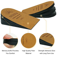 Load image into Gallery viewer, SIIHEA Adjustable Heel Lifts for Shoes, 1/4'' Height Increase Insoles for Achilles Tendonitis, Heel Pain, Leg Length Discrepancy, Plantar Fasciitis, Shoe Lifts for Men, Women(Small (1Pair), Brown)