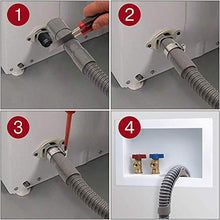 Load image into Gallery viewer, Universal Washing Machine Drain Hose - 14 Ft Drain Hose - Corrugated and Flexible Washer Drain Hose - Installation Washer Hose Drain Replacement - Reinforced Washer Hoses with Clamp (X-Long)