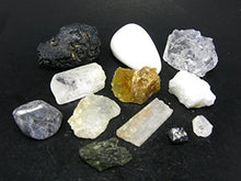 Load image into Gallery viewer, Rare Complete Synergy Twelve 12 Set Of Crystals - Phenakite Moldavite Natrolite Petalite Danburite Tektite Azeztulite Scolecite Herderite Tanzanite Brookite Satyaloka