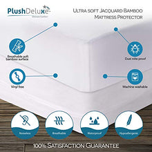 Load image into Gallery viewer, PlushDeluxe Premium Bamboo Mattress Protector – Waterproof, Hypoallergenic & Ultra Soft Breathable Bed Mattress Cover for Maximum Comfort & Protection - PVC, Phthalate & Vinyl-Free (King Size)
