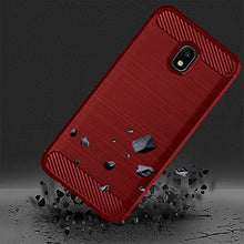 Load image into Gallery viewer, Asuwish Compatible with Samsung Galaxy J3 Orbit J 3 Star 2018 3J Achieve Case and Tempered Glass Screen Protector Cover Cell Accessories Phone Cases for Glaxay J3V V 3rd Gen SM J337A J337V J337 Red