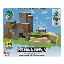 Load image into Gallery viewer, Minecraft Overworld Protector Playset, Accessories and Papercraft Blocks, Creative, Building Toy Set for Kids Ages 6 Years and Older