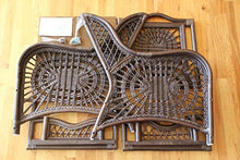 Load image into Gallery viewer, Malibu Lounge Armchair ECO Natural Rattan Wicker Handmade Design with Cream Cushion, Colonial (Light Brown)