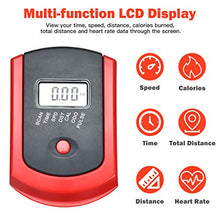 Load image into Gallery viewer, Goplus Adjustable Exercise Bike, Indoor Cycling Stationary Bike with Heart Rate Sensors, LCD Display, Silent belt, 5-Position Adjustable Saddle for Home Cardio Gym Workout (Black)