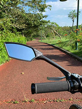 Load image into Gallery viewer, MEACHOW New Scratch Resistant Glass Lens,Handlebar Bike Mirror, Rotatable Safe Rearview Mirror, Bicycle Mirror, (Blue Left Side) ME-006LB