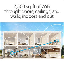 Load image into Gallery viewer, NETGEAR Orbi Whole Home Tri-band Mesh Wi-Fi 6 System (RBK853) – Router with 2 Satellite Extenders, Coverage Up to 7,500 Square Feet, 100 Devices, AX6000 (Up to 6Gbps)