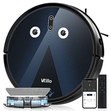 Load image into Gallery viewer, vrillo J050 Robot Vacuum and Mop Cleaner 2200Pa Strong Suction, APP&Remote Control, Wi-Fi, Compatible with Alexa and Self-Charging, Ideal for Carpet, Hard Floors, Pet Hair Cleaning