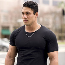 Load image into Gallery viewer, LIFETIME JEWELRY 1mm Rope Chain Necklace 24k Real Gold Plated for Women and Men (White Gold, 20)