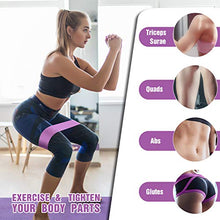 Load image into Gallery viewer, FITFORT Resistance Bands for Legs and Butt Exercise Bands - Non Slip Elastic Booty Bands, 3 Levels Workout Bands Women Sports Fitness Band for Squat Glute Hip Training