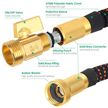 Load image into Gallery viewer, TomCare Garden Hose 50ft Expandable Garden Hose Flexible Car Wash Water Hose with 9 Function Spray Nozzle Super Durable 3750D Latex Core 3/4" Solid Brass Fittings Retractable Hose for Washing Watering