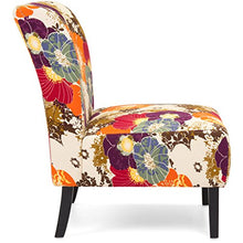 Load image into Gallery viewer, Best Choice Products Modern Contemporary Upholstered Armless Accent Chair - Floral/Multicolor