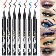 Load image into Gallery viewer, UCANBE 7 Colors Shimmer Liquid Eyeliner Makeup Set, Metallic Satin Finish Colorful Sparkling Eye Liner Pen, Long Lasting High Pigmented with Waterproof & Smudge Proof Formula