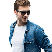 Load image into Gallery viewer, Ray-Ban RB4165 JUSTIN 622/T3 55M Black Rubber/Polarized Grey Gradient Sunglasses For Men For Women