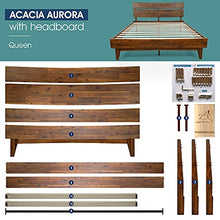 Load image into Gallery viewer, Acacia Aurora Bed-Frame, Queen, Caramel
