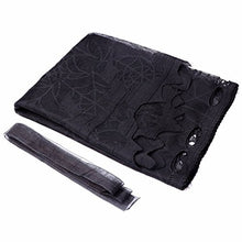 Load image into Gallery viewer, Vlovelife 20 x 60 inch Halloween Lamp Shade Lampshades Cover Topper Scarf Spider Web Black Lace Ribbon Decoration