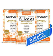 Load image into Gallery viewer, Amberen: Safe Multi-Symptom Menopause Relief. Clinically Shown to Relieve 12 Menopause Symptoms: Hot Flashes, Night Sweats, Mood Swings, Low Energy and More, 3 Month Supply