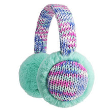 Load image into Gallery viewer, Flammi Kids Knit Earmuffs Winter Outdoor Furry Ear Warmers for Boys Girls (Aqua Green)