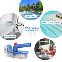 Load image into Gallery viewer, Pool Brush for Step & Corner, Rotatable Hand Scrub Brush, for Spa, Bathroom, Floor, Hot Tub, Kitchen,Pool Waterline, Sepetrel