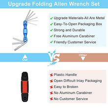 Load image into Gallery viewer, Allen Wrench Set, 2 Pack Hex Key Set Metric & Standard SAE - Allen Key Set Made of Aluminum Alloy for Hex Head Socket Screw, Tool for Men Women Husband Stocking Stuffers for Men