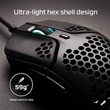Load image into Gallery viewer, HyperX Pulsefire Haste – Gaming Mouse, Ultra-Lightweight, 59g, Honeycomb Shell, Hex Design, RGB, HyperFlex USB Cable, Up to 16000 DPI, 6 Programmable Buttons