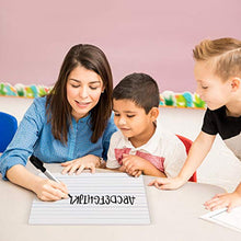 Load image into Gallery viewer, MAKELLO Small Dry Erase Lap White Board Portable Double Sided Learning Board for Classroom, 4 Pack