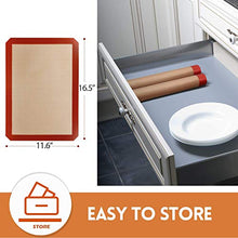 Load image into Gallery viewer, STATINT Baking Mats, Non-Stick, Reusable Food Safe Silicone- Pack of 4 Half Sheet +1Quarter Reusable Baking Mat for Macarons, Cookies, Pastries, Bread, Meat