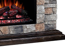 Load image into Gallery viewer, Classic Flame Pioneer Stone Electric Fireplace Mantel Package, Brushed Dark Pine - 18WM10400-I601