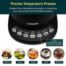 Load image into Gallery viewer, COSORI Electric Gooseneck Kettle Smart Bluetooth with Variable Temperature Control, Pour Over Coffee Kettle & Tea Kettle, 100% Stainless Steel Inner Lid & Bottom, Quick Heating, Matte Black