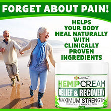 Load image into Gallery viewer, Hemp Cream - 3,500,000 - Relieve Muscle, Joint, Foot & Back with Hemp + Turmeric + Arnica | Natural Hemp Oil Extract Gel - Made in USA - 4oz