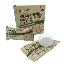 Load image into Gallery viewer, Renuv Washing Machine Cleaner For Front Load, Top Load or HE, Slow Dissolving Huge 40g Eco Friendly Tablets For Maximum Effect Deep Clean Your Washer Where Others Fail