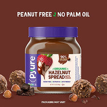 Load image into Gallery viewer, Organic Hazelnut Spread with Cocoa by Pyure | Keto Friendly, No Palm Oil, Vegan, Peanut Free | 90% Less Sugar Than the Market Leading Brand, 13 Oz
