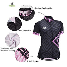Load image into Gallery viewer, ZEROBIKE Women's Short Sleeve Cycling Jersey Jacket Cycling Shirt Quick Dry Breathable Mountain Clothing Bike Top