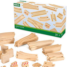 Load image into Gallery viewer, BRIO 33772 Special Track Pack | 50 Pieces of Wooden Tracks and Train Accessories for Kids Age 3 and Up