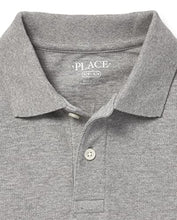 Load image into Gallery viewer, The Children's Place boys Long Sleeve Pique polo shirts, Smoke Single, XX-Large US