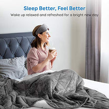 Load image into Gallery viewer, BUZIO Sherpa Fleece Weighted Blanket for Adult, 15 lbs Thick Fuzzy Bed Blanket with Soft Plush Flannel, Dual Sided Cozy Fluffy Blanket, 48 x 72 inches, Grey