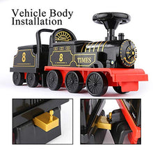 Load image into Gallery viewer, Temi Train Carriage Electric Ride On Train Accessory Early Educational Interactive Toy Scoot and Ride Push Walker w/ Train Sounds, Animal Sounds, Stories and Musics Gift for Kids Boys Girls Toddlers