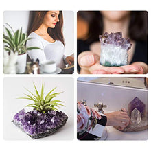 Load image into Gallery viewer, Healing Small Size Natural Crystal Wands | 1-2" Amethyst Crystal, Clear Quartz Crystal Wand & Rose Quartz Crystal Points&Deep Amethyst Cluster | 6 Faceted Reiki Chakra Meditation Therapy (Set of 4)