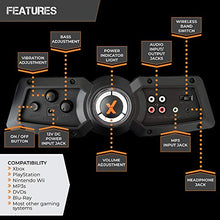 Load image into Gallery viewer, X Rocker, 5172801, Vibe 2.1 Wireless Bluetooth Gaming Floor Rocker, 23.62 x 14.57 x 17.69, Black/Red