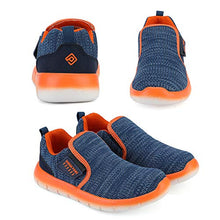 Load image into Gallery viewer, DREAM PAIRS Boys Athletic Sports Sneakers Slip on Tennis Running Shoes Navy Orange Size 4 Big Kid Luca