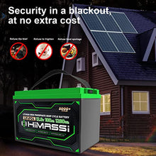 Load image into Gallery viewer, 12V 100Ah LiFePO4 Battery Built-in BMS Lithium Iron Phosphate Deep Cycle Battery Pack for Trolling Motor, Solar Energy Storage, RV, Camper, Marine, Home Backup, Off-Grid System, Lead Acid Replacement